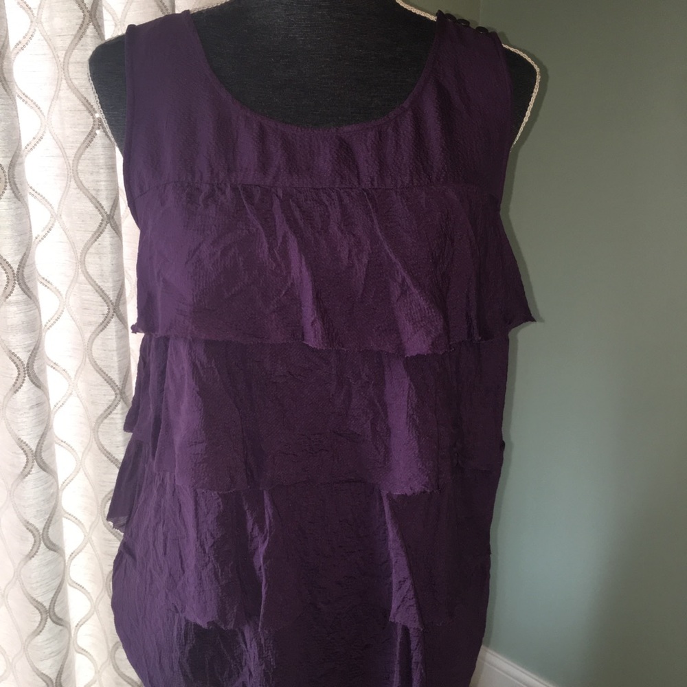 J Crew purple blouse